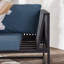 Chaise de patio avec coussins Runar