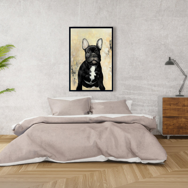 Bouledogue français, reproduction sur toile