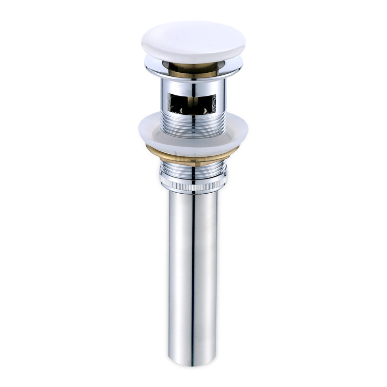 Pop-Up Bathroom Sink Drain Stopper with Overflow