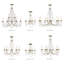 Lustre classique / traditionnel à 4 lumières de style bougie avec détails en cristal Fabio-795742095