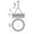 8 - Light Dimmable Drum Chandelier