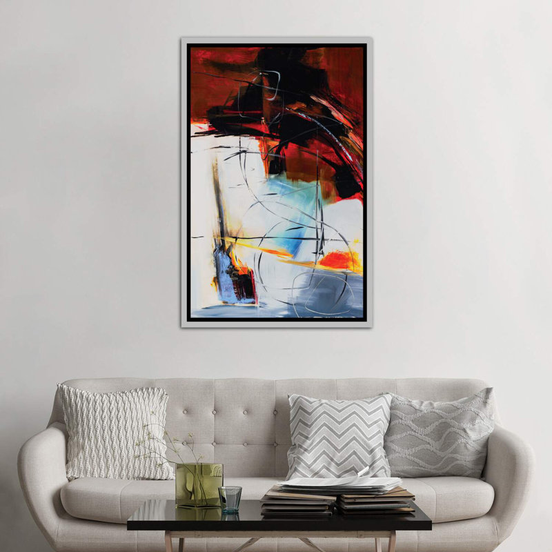 «Boney James» par Jane M. Robinson - reproduction d'art encadrée, H 60 po x l 40po x P 1,5 po, Toile avec cadre argenté