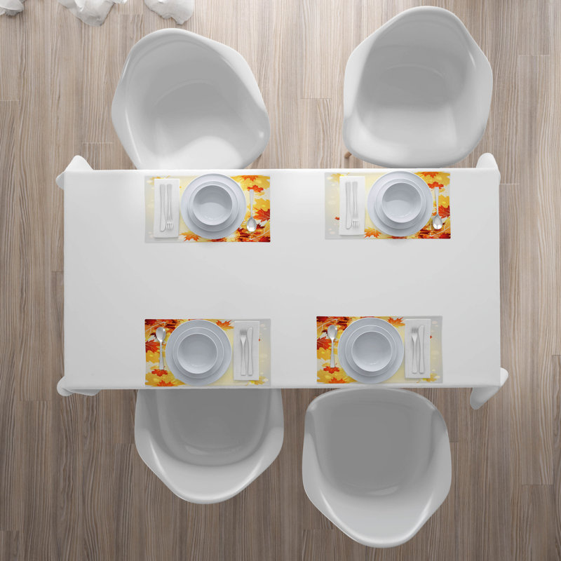 Ashtun Autumn Flying Maple Leaves Placemat