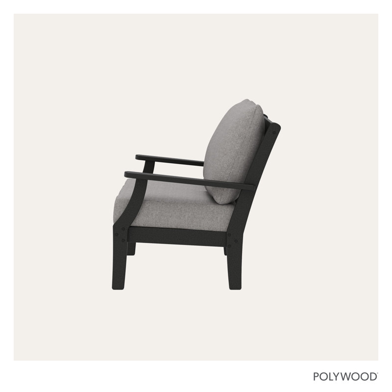 Causeuse Braxton, Noir/gris