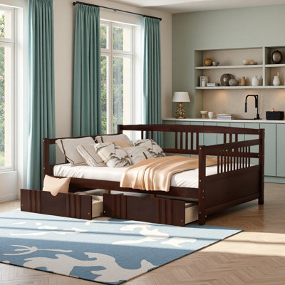 Full Size Bed with Storage Drawer