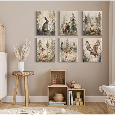 6 Piece Wrapped Canvas Print