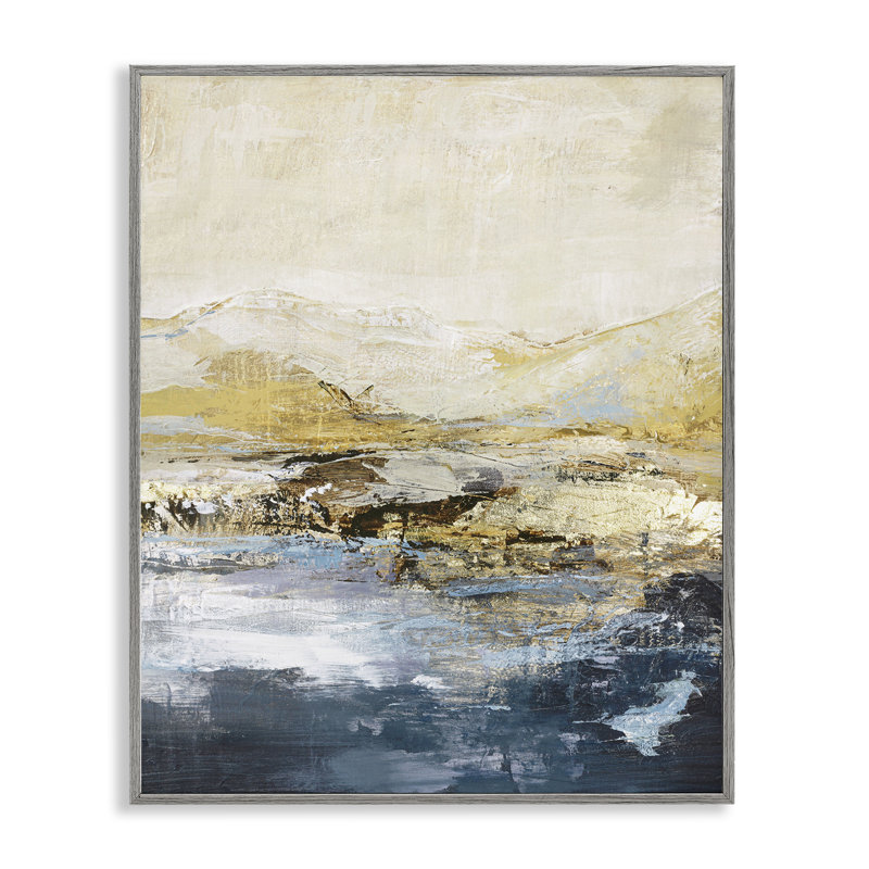  «Mountain Lake Abstraction», estampe numérique par Design Fabrikken, Estampe numérique Farmhouse, H 14 po x l 11 po