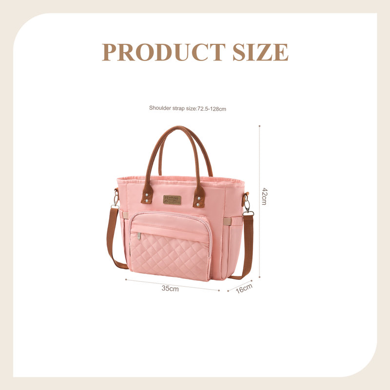 Portable Insulated Lunch Bag, Pink