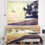 Tapisserie sapin de coco seascape silhouette-28499097