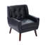 Fauteuil d'appoint revêtu de similicuir 28,3 po Davey-1709621339