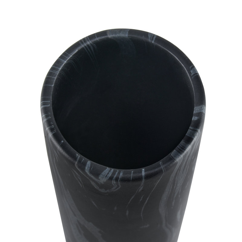 Vase Clark - noir, H 15,75 po x l 3,25 po x P 3,25 po, Couleur unie, Noir mat