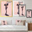 «Fashion Woman» Line Art VII - décoration murale glam sur toile-579986850-579986861