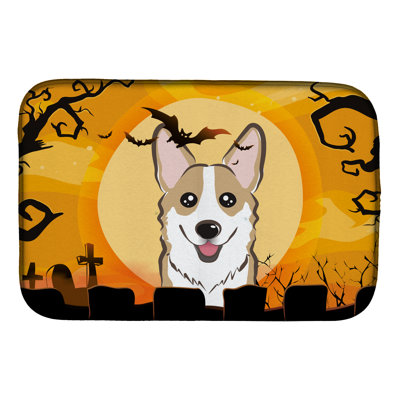 Tapis de séchage halloween corgi