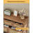10-Drawer Rattan Dresser With Wheels ,Walnut