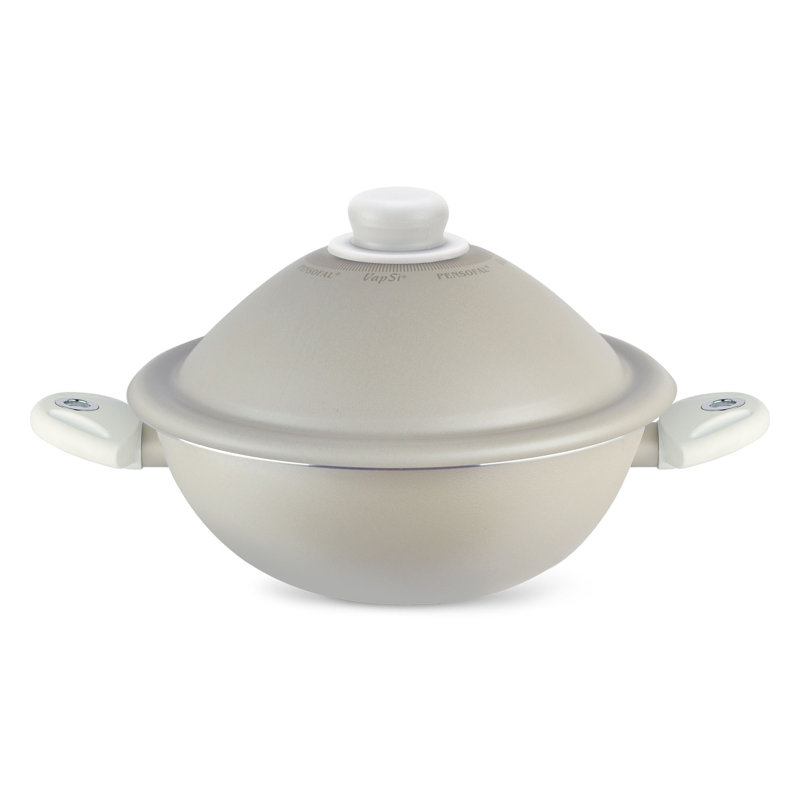 Pensofal White Diamond Non-Stick Enameled Cast Iron Wok