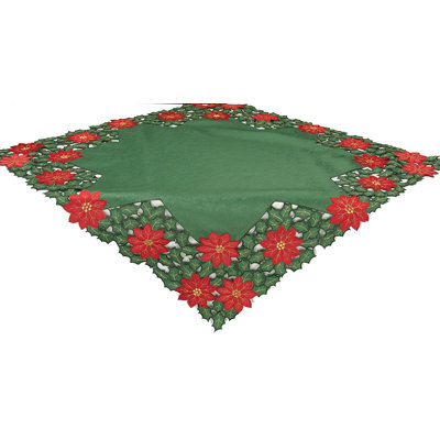 Shelli Embroidered Cutwork Holiday Table Cloth