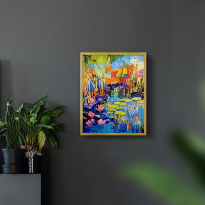 Série FLORAL dxcviii - reproduction encadrée de qualité supérieure - prête à être accrochée - aucun clou requis