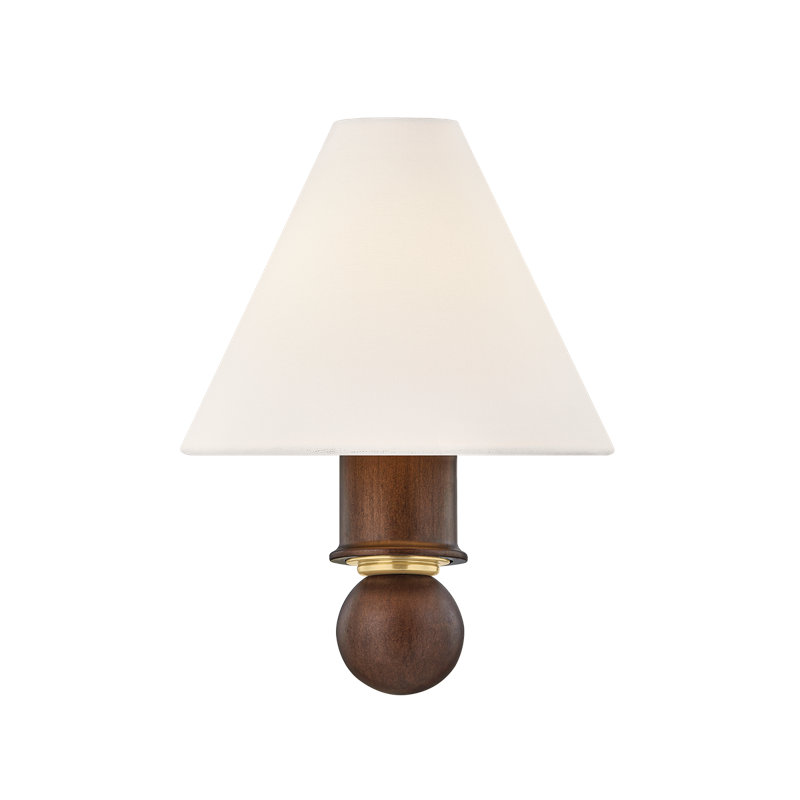 Mitzi Candice 8 inch wide 1 Light Wall Sconce in Aged Brass