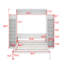 Grand lit escamotable avec tablettes et DEL-443415348
