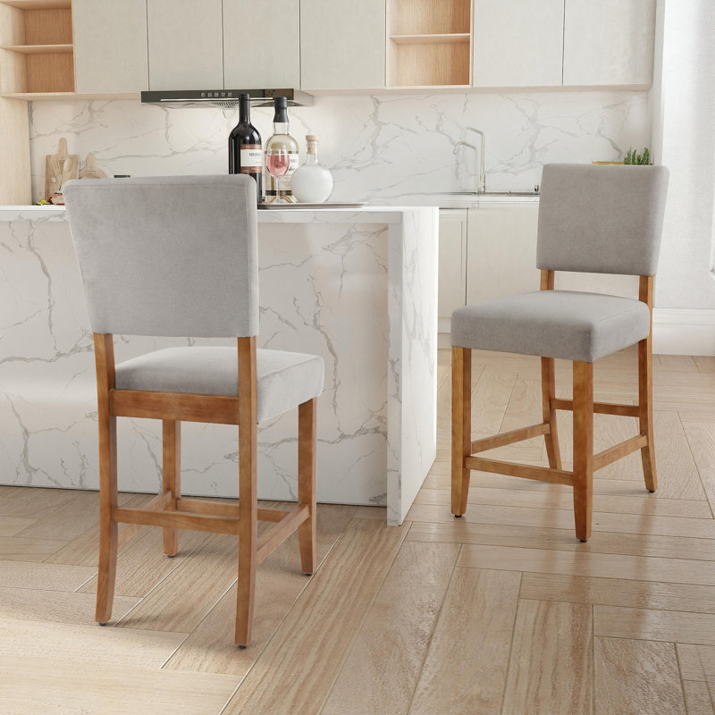 Tabouret de bar 25 po H, Gris