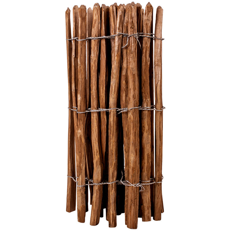 Lanagan Brown Wood Yard/Privacy Fence, 90cm H x 500cm W