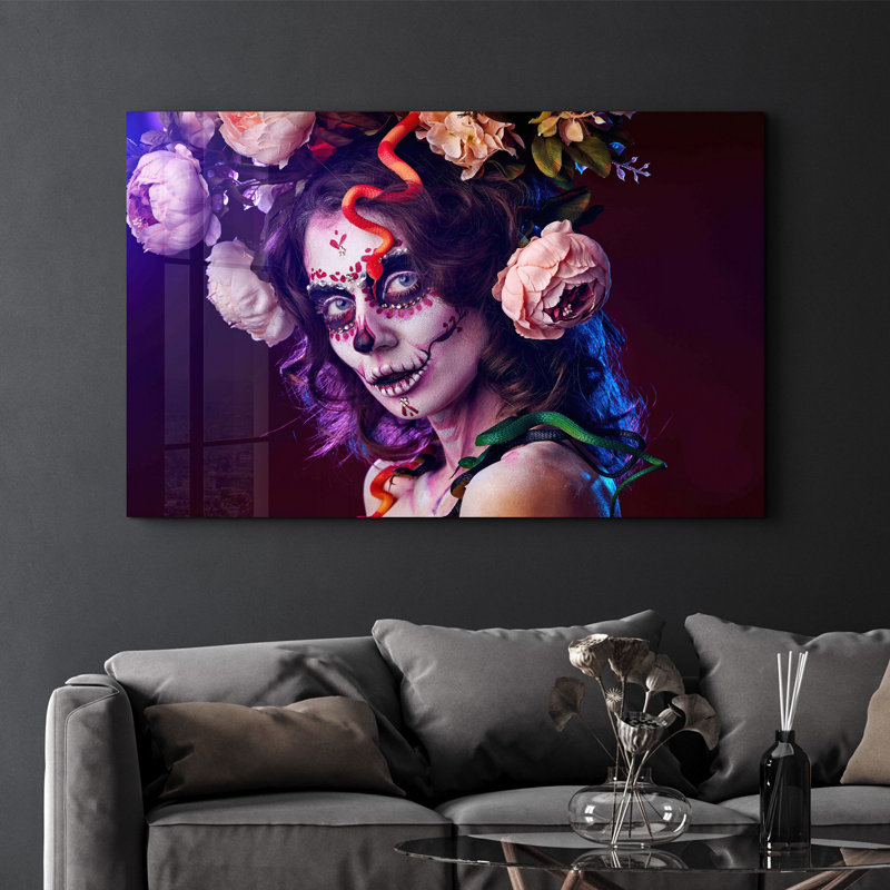 Elegant Tempered Glass Wall Art Painting, 13.8 x 21.7 inches | 100% Tempered Glass, Thickness: 0.16 inches | UV Printed for Vibrant Colors | Perfect for Home Decor, Living Room, & Office Spaces