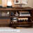 Floor-to-ceiling style solid wood TV cabinet