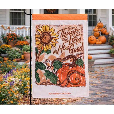 Garden Flag Give Thanks To The Lord
