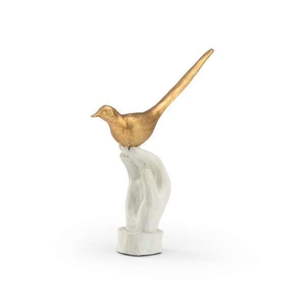 Bird Statue Small Gold