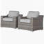 Chaise de patio avec coussins 2