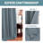 Room Darkening Curtains for Bedroom 42"/52" Wide Curtains Thermal Insulated 100”/120“/180” Wide Long Room Darkening  Curtains for Living Room Outdoor Privacy Energy Saving Curtains for Patio Door Grommet 1 Panel-935641518-935641509