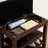 Bench With Adjustable Height, Brown Color, Rubberwood And , Small Apartment Use Height-Adjustable Stool, Frame, Pu Leather Seat, Stable Support From Legs-1846560702