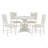 Driftor Retro Elegance Dining Set with Extendable Table and Upholstered Chairs-117430588-117430590