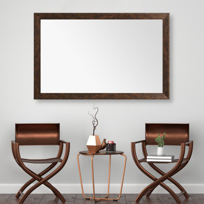 Larue Wood Framed Mirror with Safety Backing for Bathroom / Vanity Mirror