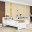 Lit plateforme simple en bois avec lit gigogne et tiroir-364928861