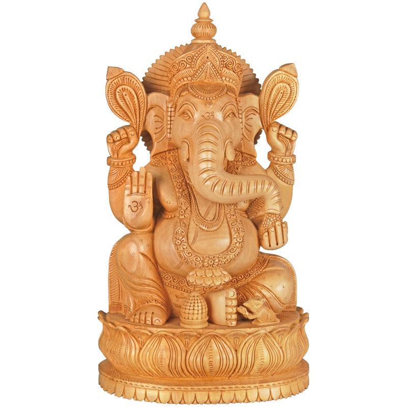 Bhawawan Ganesha assis sur Lotus Chowki