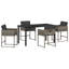 Garden Dining Set 5 Pcs Poly Rattan-258196584-258196588
