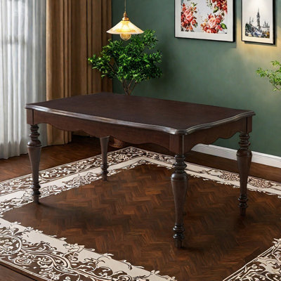 Elegant and durable solid wood dining table