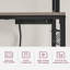 Kitchen Storage Rack With Power Outlet, Coffee Bar, Baker's Rack, With Metal Wire Panel,For Microwave, Steel Frame-1442411294-1442411295