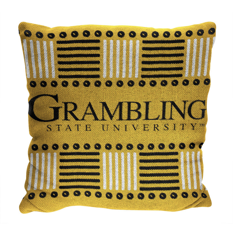 Grambling State University Yellow Jacquard Decorative Pillow Set