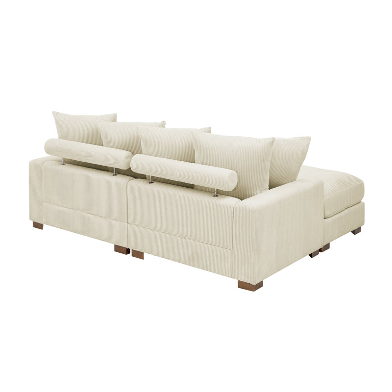 Zaheer 86'' Corduroy Sofa