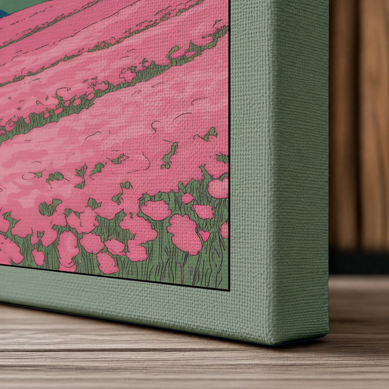 Earth in Dreamscape Surrealism - Wrapped Canvas, 36x24 - 91.4 x 61.0 cm, Sage Border