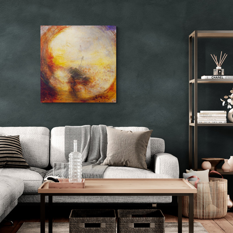 The Morning After The Deluge by J.M.W. Turner - 1 Piece Wrapped Canvas Wall Art, 51 cm H x 51 cm W
