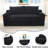 Loveseat Compression Sofa Bed Boneless Couch, Convertible 2-in-1 Design, Corduroy Fabric - Compact Memory Foam Couch For Small Spaces, Apartments, Home Office & Bedroom (black)-924947497-938331438