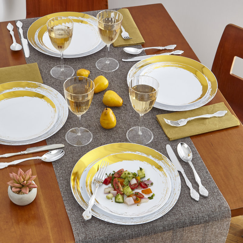 10 assiettes en plastique 10 pièces, L 10,25 po x P 10,25 po