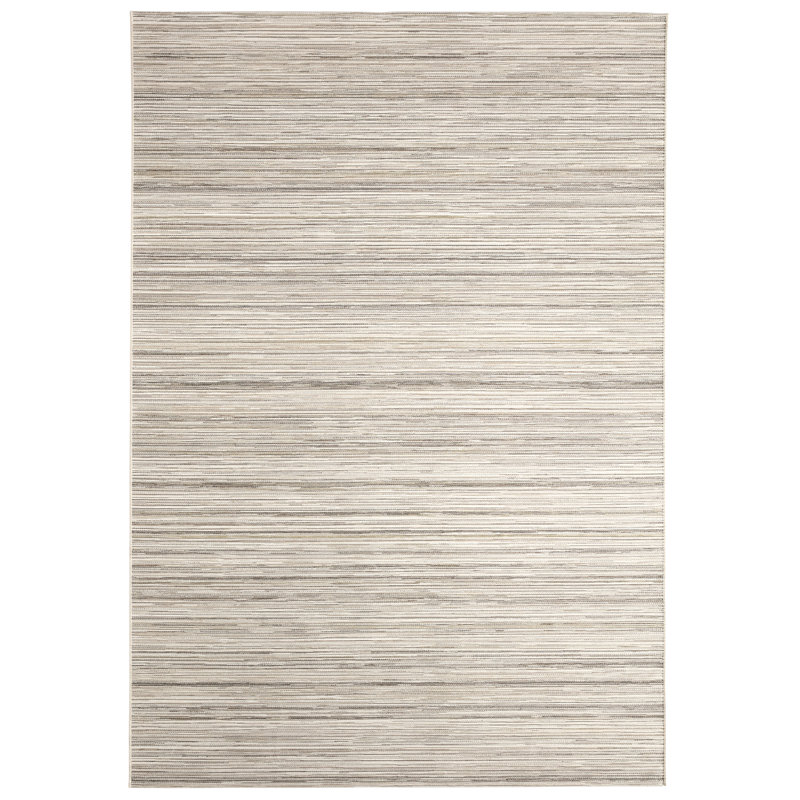 Tapis rayé ivoire/gris Relativity TID04 (259 cm x 350 cm), Ivoire ivoire, Rectangle 8 pi 6 po x 11 pi 6 po