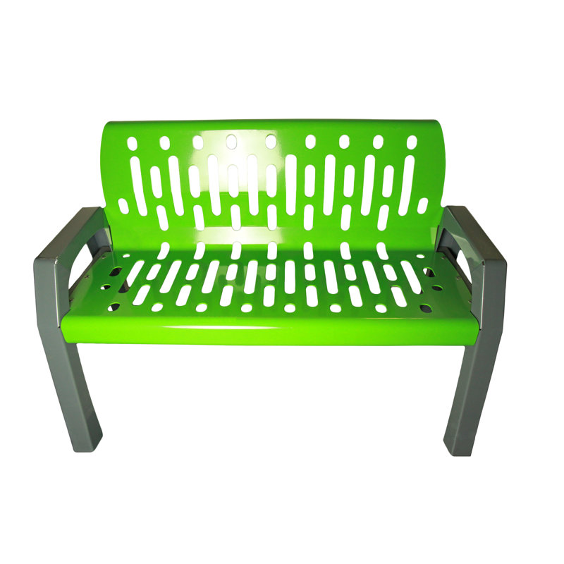 Outdoor Bench, Green, 34" H x 48" W x 25" D