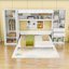 Lit escamotable en bois avec 2 tiroirs, tablettes et garde-robe-771299380-771299387