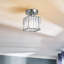 Huffaker Crystal Semi Flush Mount