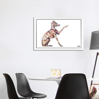 Italian Greyhound by Becksy - Wrapped Canvas Print